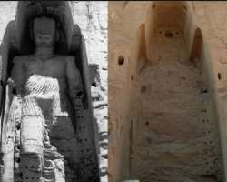 The two statues were destroyed and blown up on the The two statues were destroyed and blown up on the order of Mullah Mohammed Omar in March 2001 following a declaration of the government that they wer